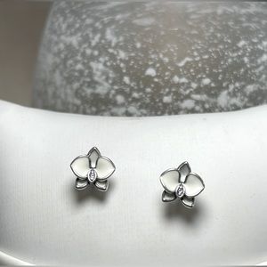 Pandora  Orchid Stud Earrings